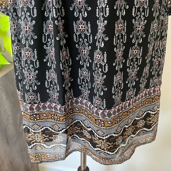 Boho Lace Up Mini Dress Cottage Folk Fairy Indie Festival Earthy Romantic - Picture 7 of 9